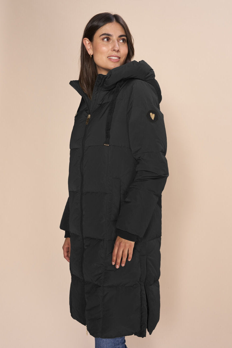 Nova Square dunfrakke - sort